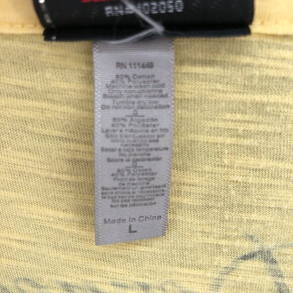 Harley Davidson Top Womens Large Yellow Springfield MO Studded Angel Wings Tee* - Picture 7 of 10